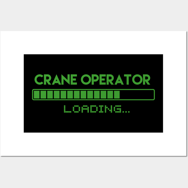 Crane Operator Loading Wall Art by Grove Designs